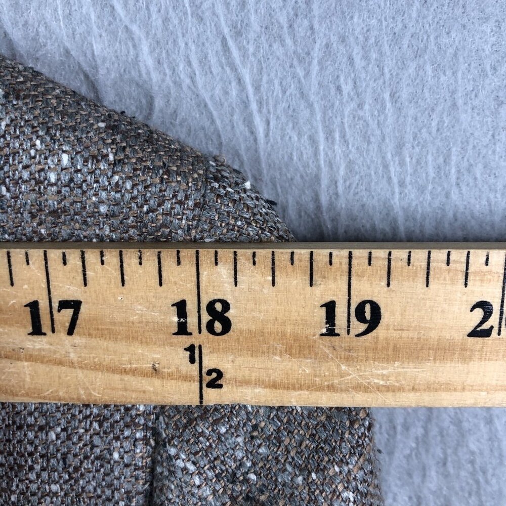 Vintage Christian Brooks Blazer Mens 42 Grey 100% Silk Sport Coat Jacket Career - Picture 7 of 16